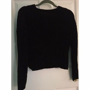Forever 21 Velvet Ribbed Sweater